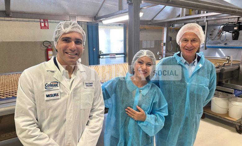 La Presidente Proietti in visita alla Colussi di Petrignano con il sindaco di Assisi Valter Stoppini 1