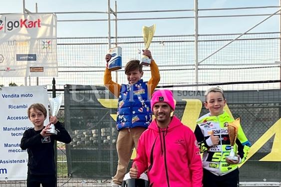 Mini moto, Jacopo Brunori trionfa nel Trofeo Inverno disputato ad Aprilia 1
