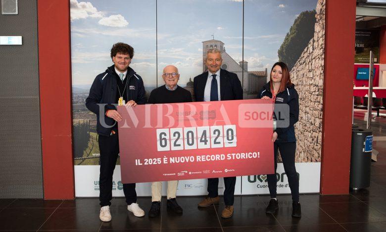 Aeroporto dell’Umbria, record di traffico nel 2025: oltre 620 mila passeggeri 2 Aeroporto dell’Umbria, record di traffico nel 2025: oltre 620 mila passeggeri 1