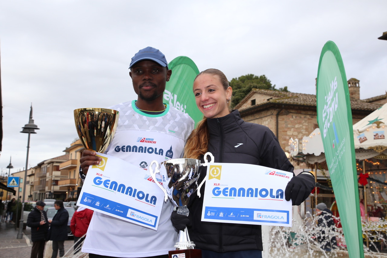Gennaiola 2026: grande successo a Santa Maria degli Angeli. Trionfano Simon Kibet e Melissa Fracassini (foto+video) 99 Gennaiola 2026: grande successo a Santa Maria degli Angeli. Trionfano Simon Kibet e Melissa Fracassini (foto+video) 98