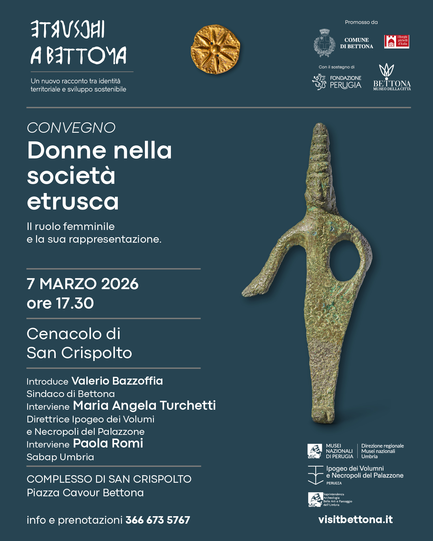 “Etruschi a Bettona”: il fascino dell’antica civiltà tra gioielli e sapori 6 “Etruschi a Bettona”: il fascino dell’antica civiltà tra gioielli e sapori 5