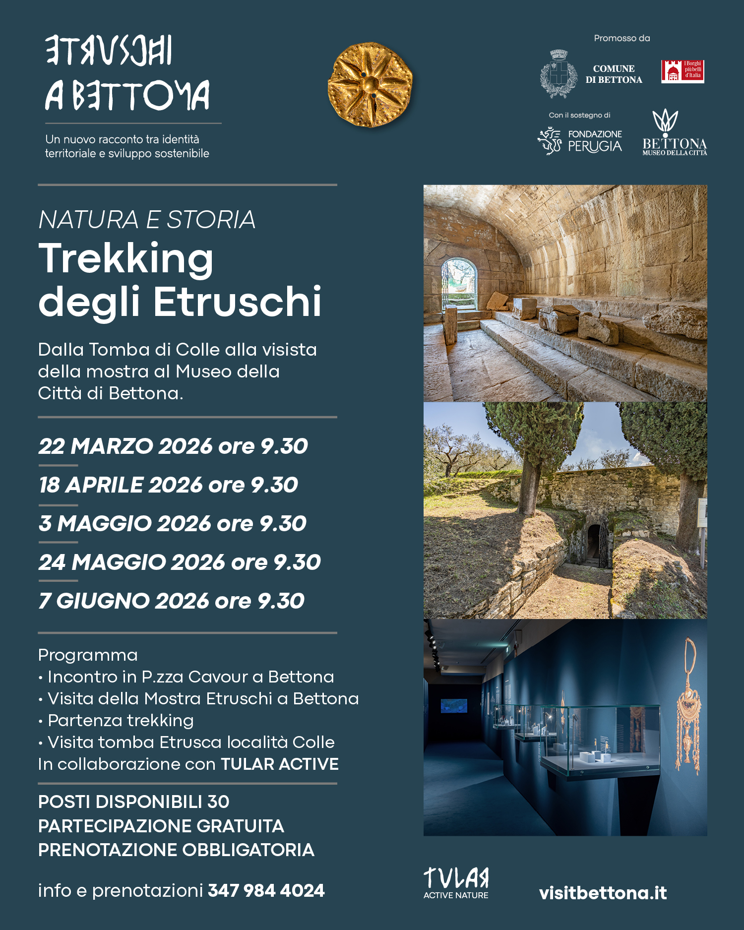 “Etruschi a Bettona”: il fascino dell’antica civiltà tra gioielli e sapori 10 “Etruschi a Bettona”: il fascino dell’antica civiltà tra gioielli e sapori 9