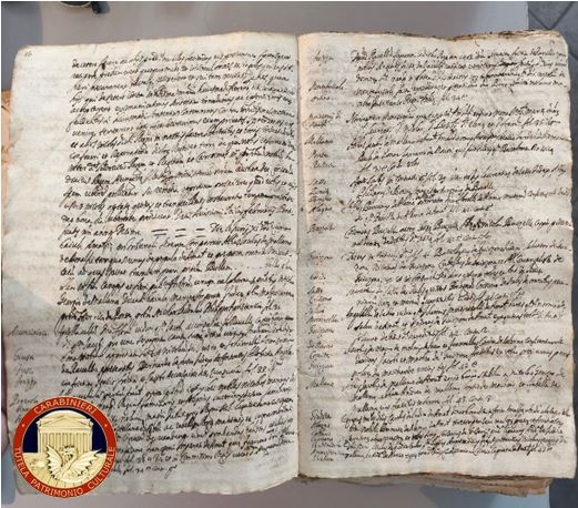 Ritrovato a Perugia manoscritto del XVI secolo: restituito a Salerno 4 Ritrovato a Perugia manoscritto del XVI secolo: restituito a Salerno 3