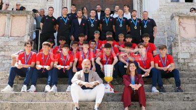 Perugia celebra i Campioni d’Italia Under 17: la Sala dei Notari accoglie i giovani biancorossi protagonisti di una pagina storica dello sport cittadino (foto) 14