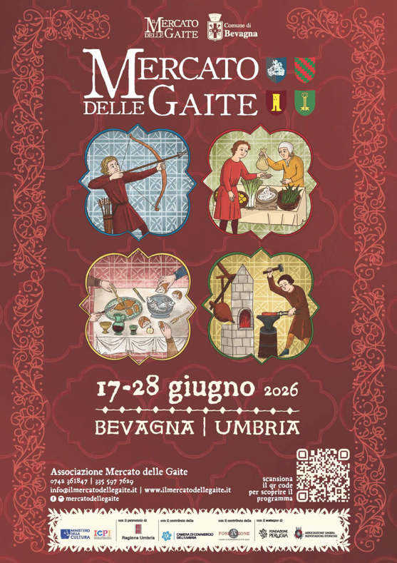 Bevagna torna nel Medioevo: al via la 37esima edizione del Mercato delle Gaite 4 Bevagna torna nel Medioevo: al via la 37esima edizione del Mercato delle Gaite 3