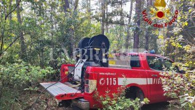 Incendio a Casaccia, a sud di Monte Santa Maria Tiberina: intervento del Vigili del Fuoco 11