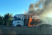 Tir in fiamme sulla SS 75 a Ospedalicchio di Bastia Umbra: traffico in tilt (foto) 12