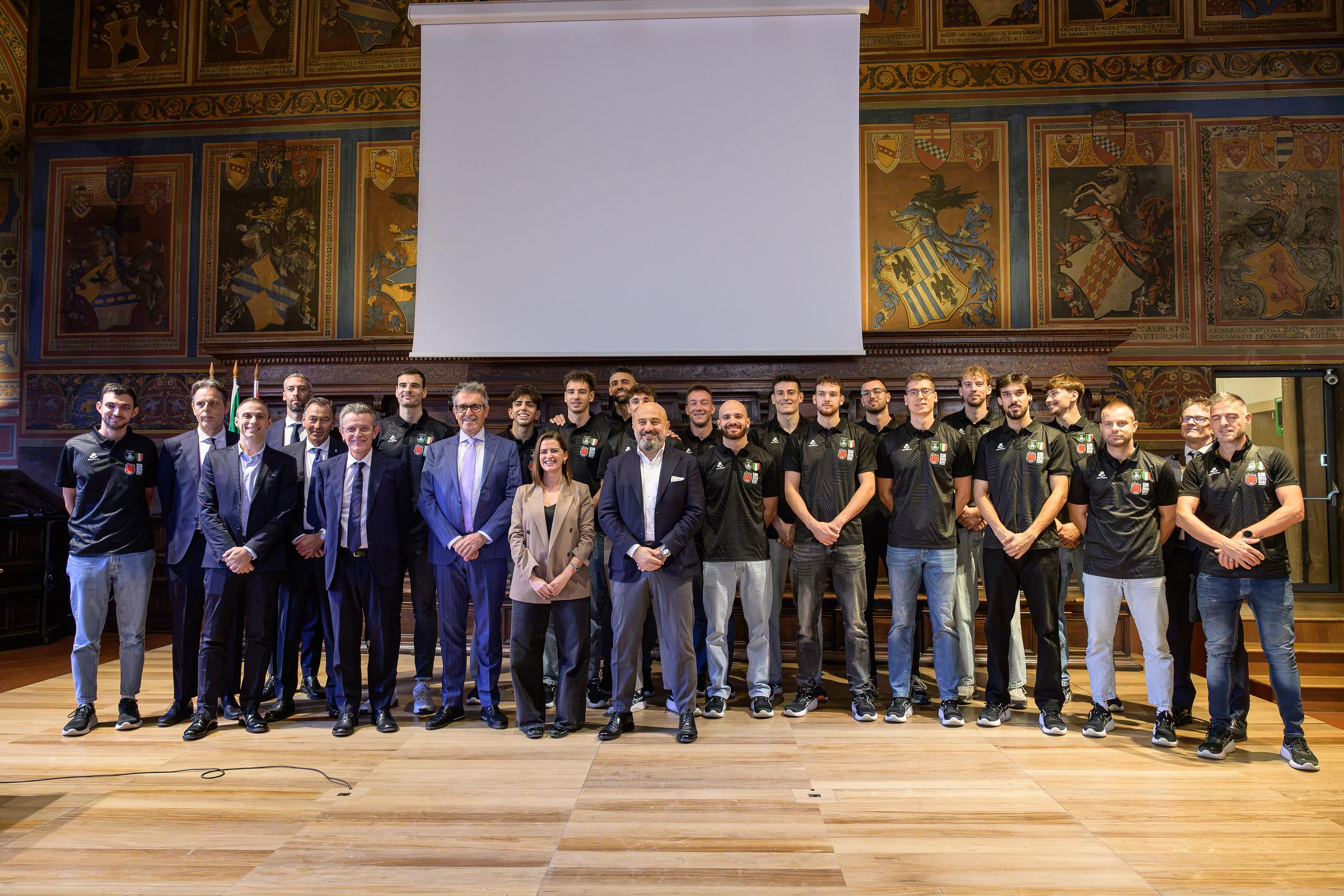 Sir Susa Scai Perugia ricevuta da Ferdinandi, Meloni e Proietti: le istituzioni al fianco dei Block Devils 10 Sir Susa Scai Perugia ricevuta da Ferdinandi, Meloni e Proietti: le istituzioni al fianco dei Block Devils 9