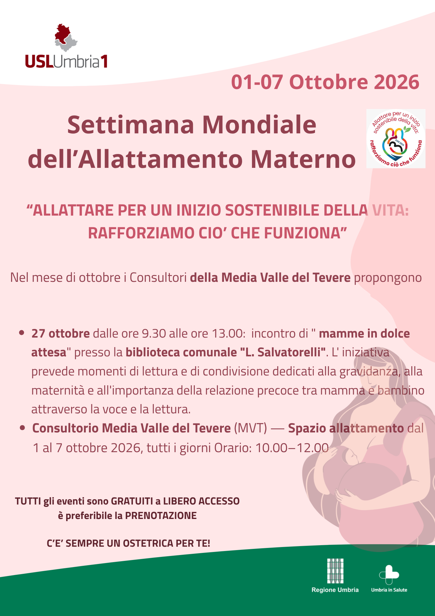 Allattamento e sostegno alle famiglie, l’Usl Umbria 1 porta la rete nei territori 8 Allattamento e sostegno alle famiglie, l’Usl Umbria 1 porta la rete nei territori 7